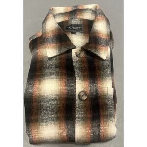 NWT LIVERPOOL LOS ANGELES Mens Plaid Flannel Button Down Multicolor Shirt Medium